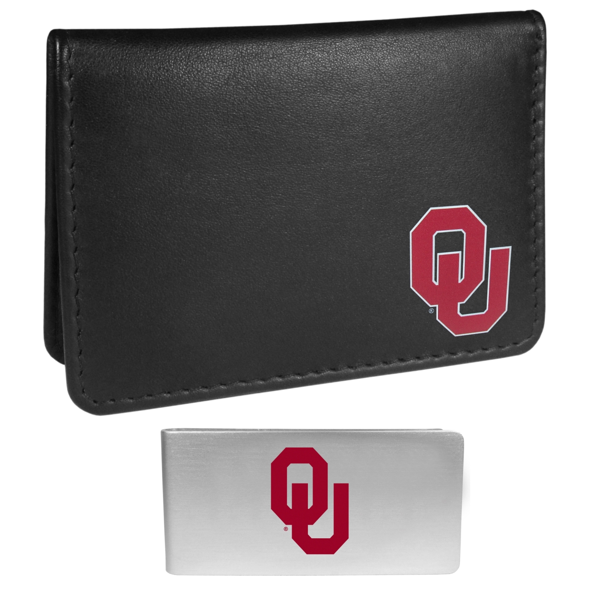 Siskiyou CBIM48BMP Unisex NCAA Oklahoma Sooners Weekend Bi-fold Wallet & Money Clip, Black