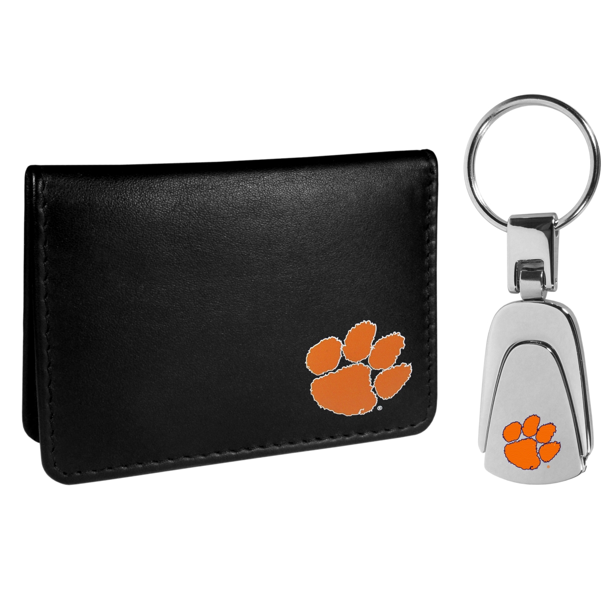 Siskiyou  NCAA Clemson Tigers Weekend Bi-fold Wallet & Steel Key Chain