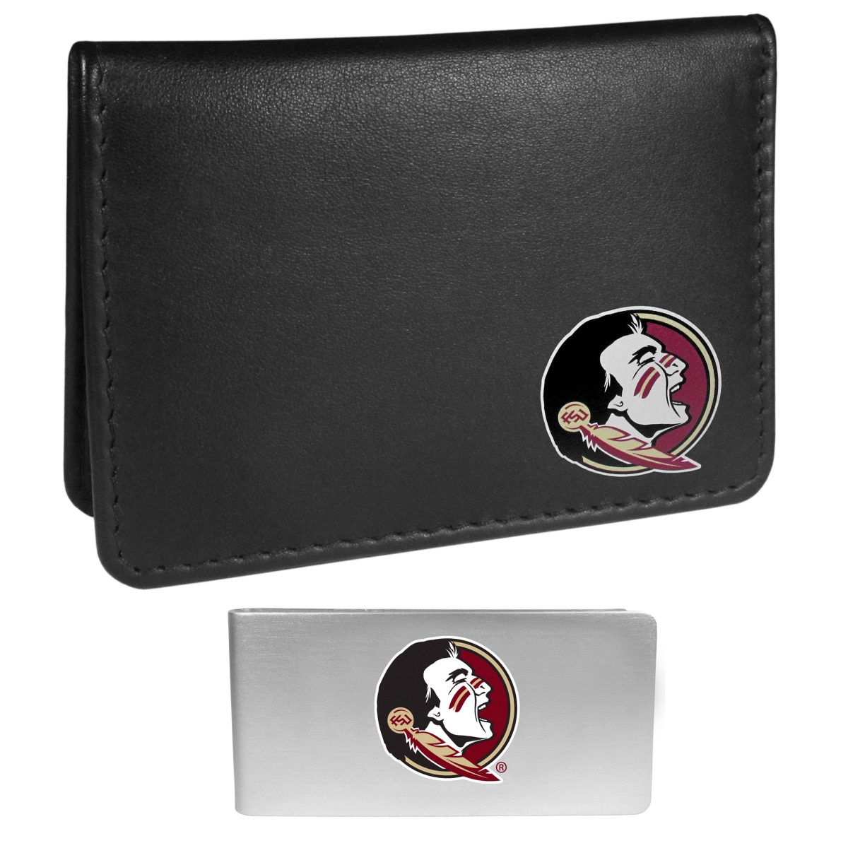 Siskiyou CBIM7BMP Unisex NCAA Florida State Seminoles Weekend Bi-fold Wallet & Money Clip, Black