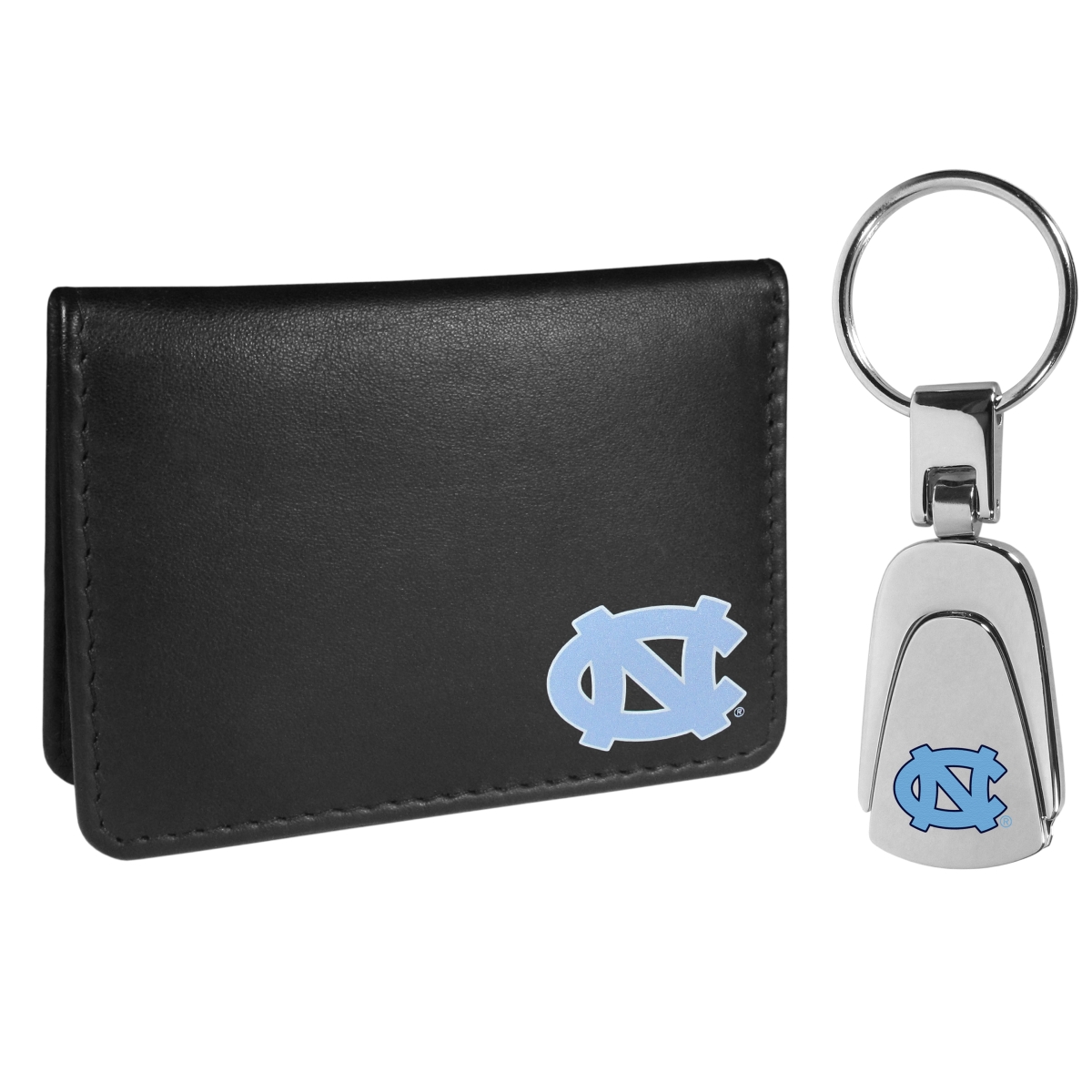 Siskiyou CBIM9KP NCAA North Carolina Tar Heels Weekend Bi-fold Wallet & Steel Key Chain