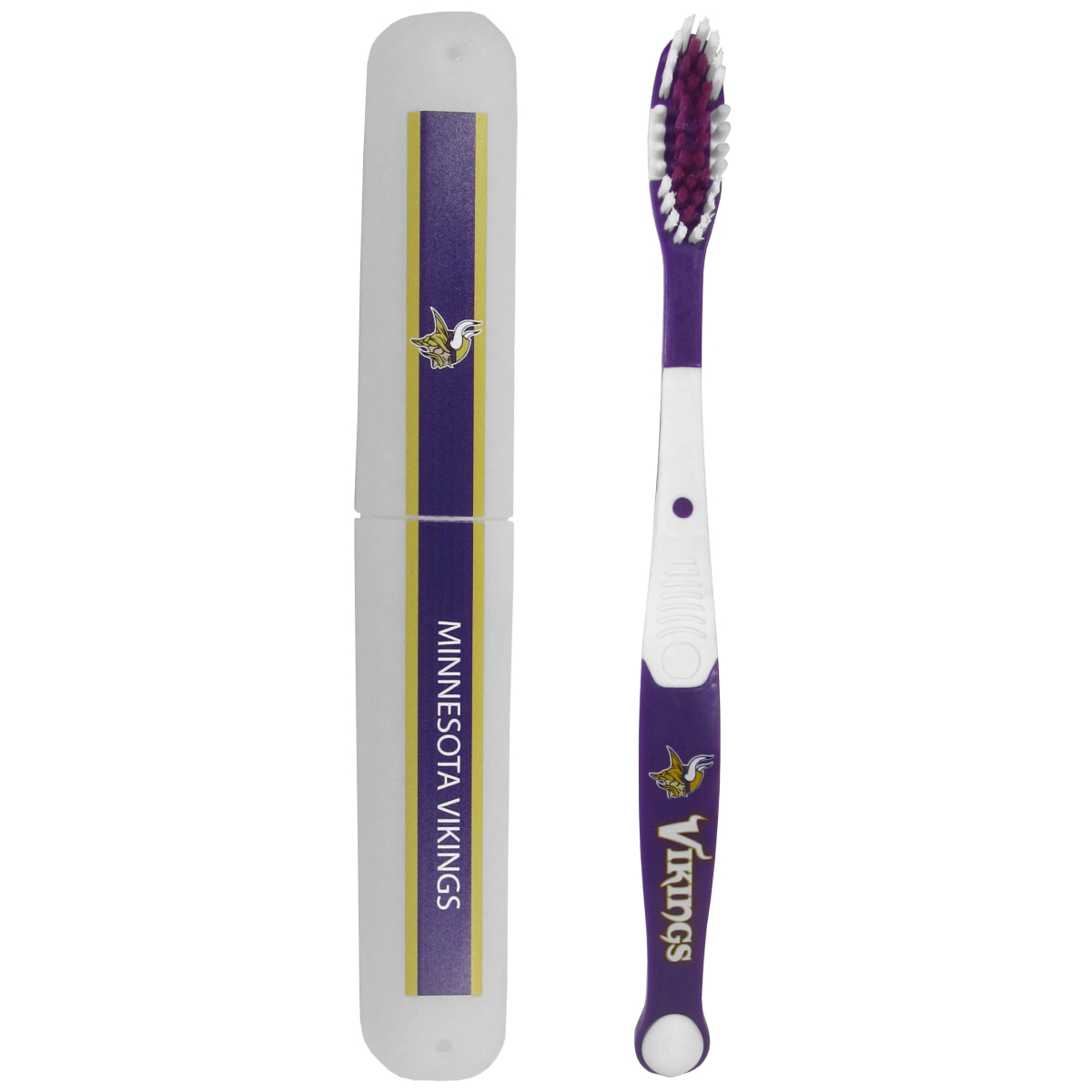 Picture of Siskiyou FTBR165TBC Unisex NFL Minnesota Vikings Toothbrush & Travel Case&#44; Purple