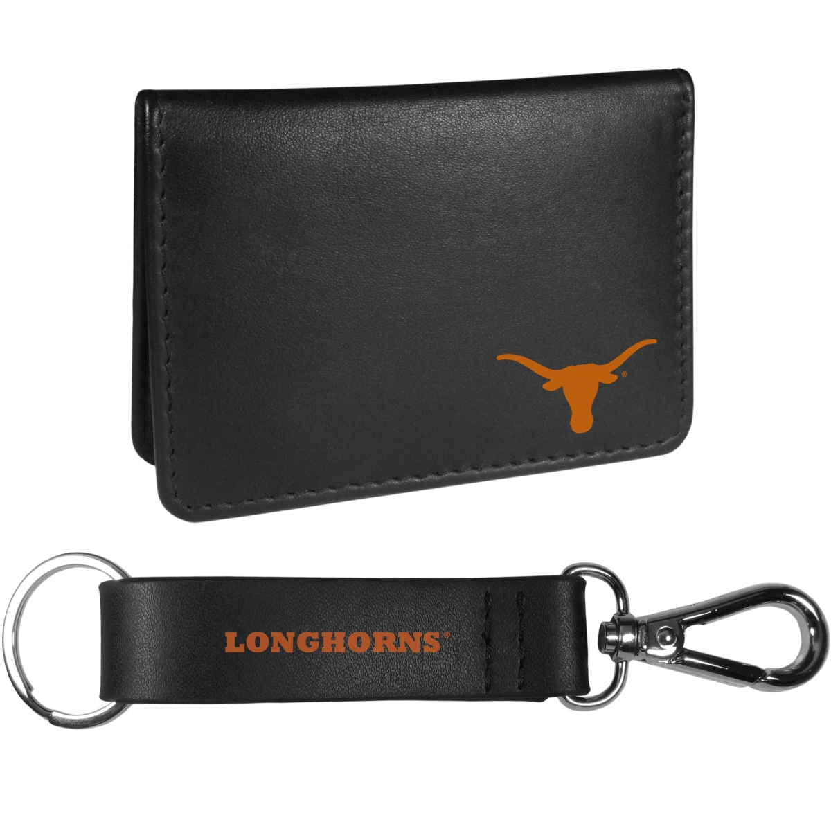 Siskiyou CBIM22KCS Texas Longhorns Weekend Bi-Fold Wallet & Strap Key Chain