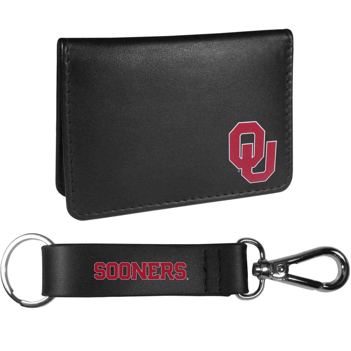 Siskiyou CBIM48KCS Oklahoma Sooners Weekend Bi-Fold Wallet & Strap Key Chain