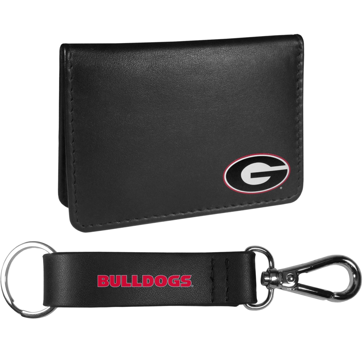 Siskiyou CBIM5KCS Georgia Bulldogs Weekend Bi-Fold Wallet & Strap Key Chain