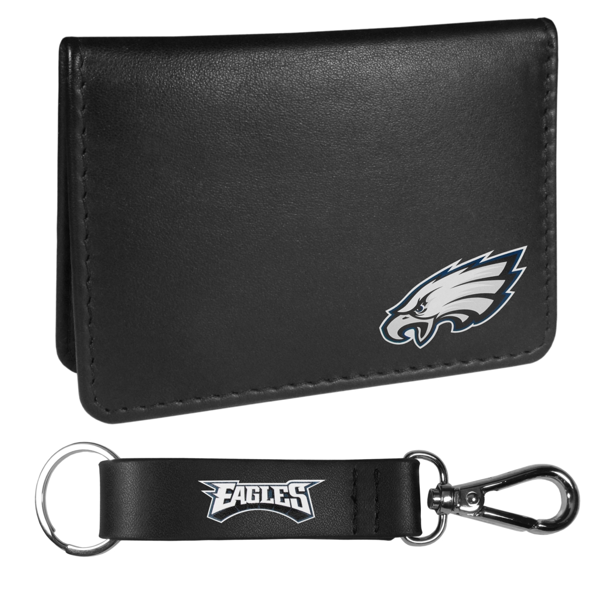 Siskiyou FBIM065KCS Philadelphia Eagles Weekend Bi-Fold Wallet & Strap Key Chain