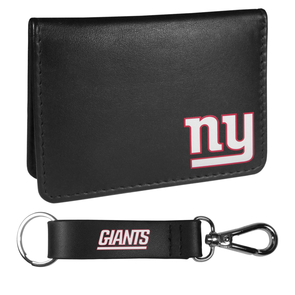 Siskiyou FBIM090KCS New York Giants Weekend Bi-Fold Wallet & Strap Key Chain