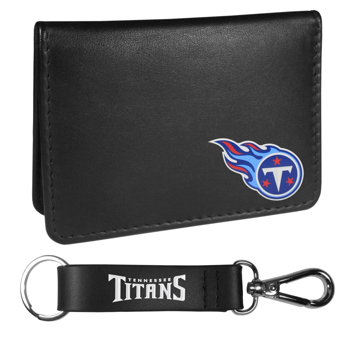 Siskiyou FBIM185KCS Tennessee Titans Weekend Bi-Fold Wallet & Strap Key Chain