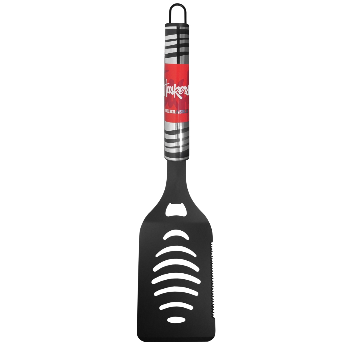 Siskiyou CBCS3 NCAA Nebraska Cornhuskers Steel Black Spatula