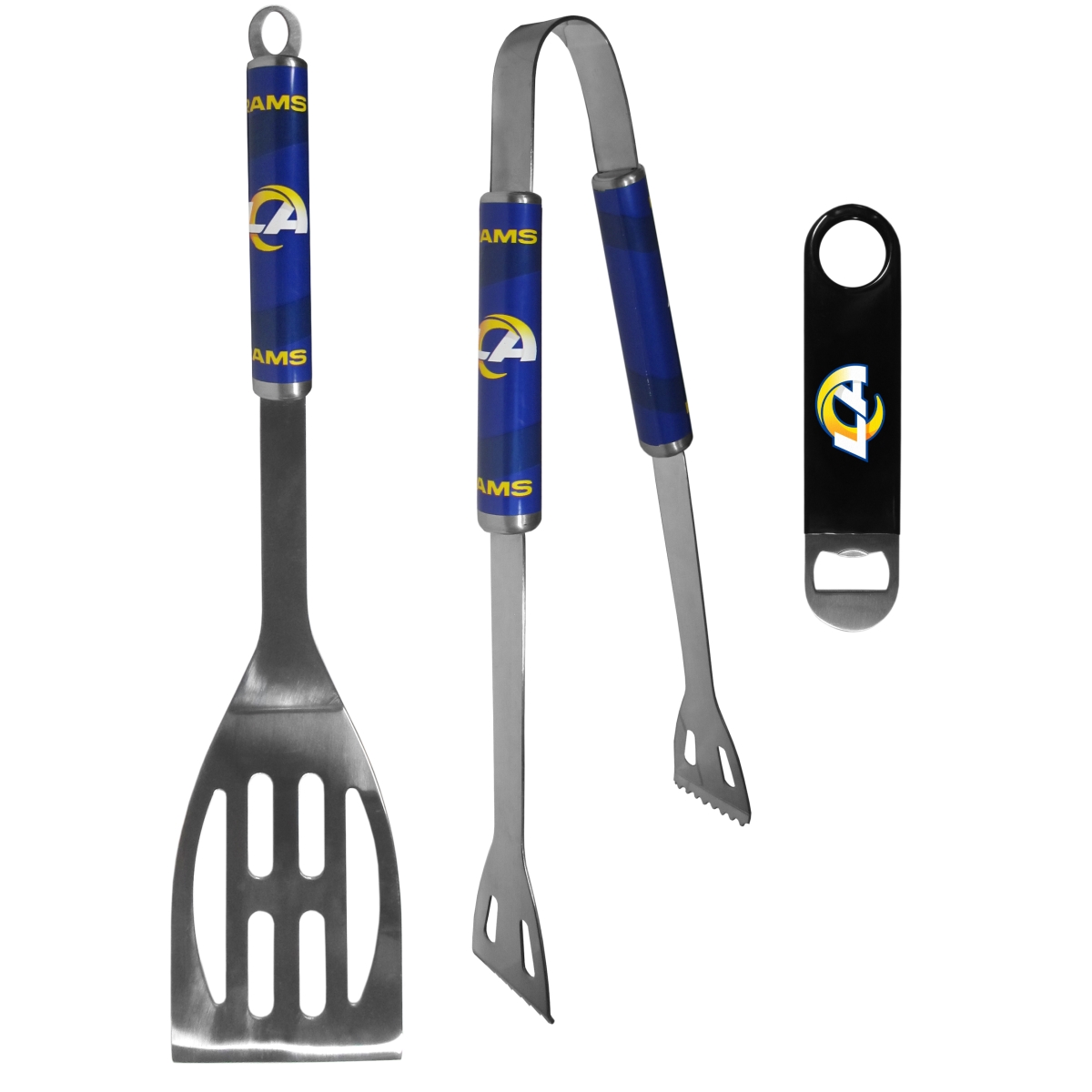 Siskiyou Sports F2BQ130LBO Los Angeles Rams BBQ Set & Bottle Opener - One Size - 2 Piece