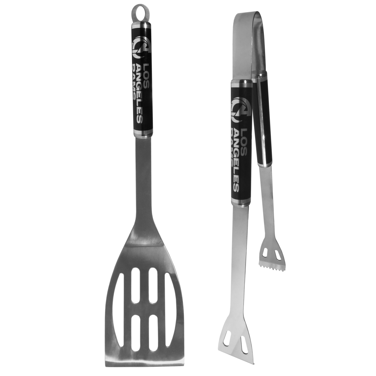 Siskiyou Sports F2BS130 Los Angeles Rams Black BBQ Set, Black - 2 Piece
