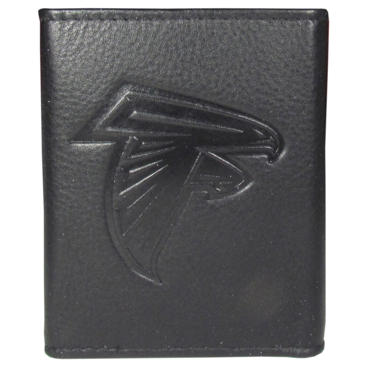 Atlanta Falcons Embossed Leather Wallet - Black - Tri-Fold - Premium Quality