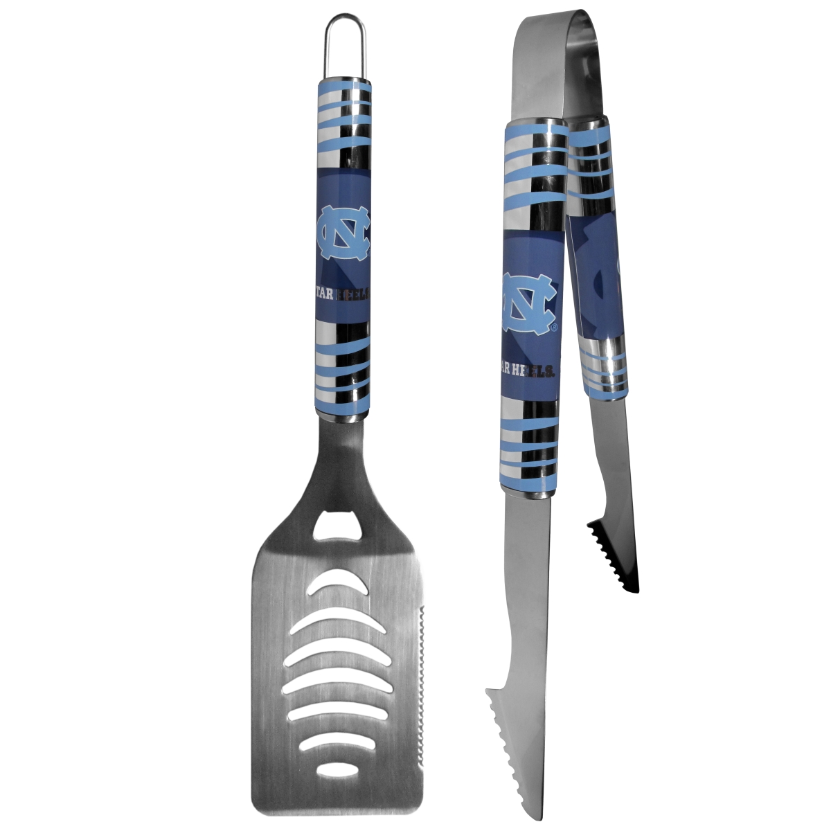 Siskiyou Sports CT2BQ9 NCAA North Carolina Tar Heels Steel Tailgate BBQ Set - 2 Piece