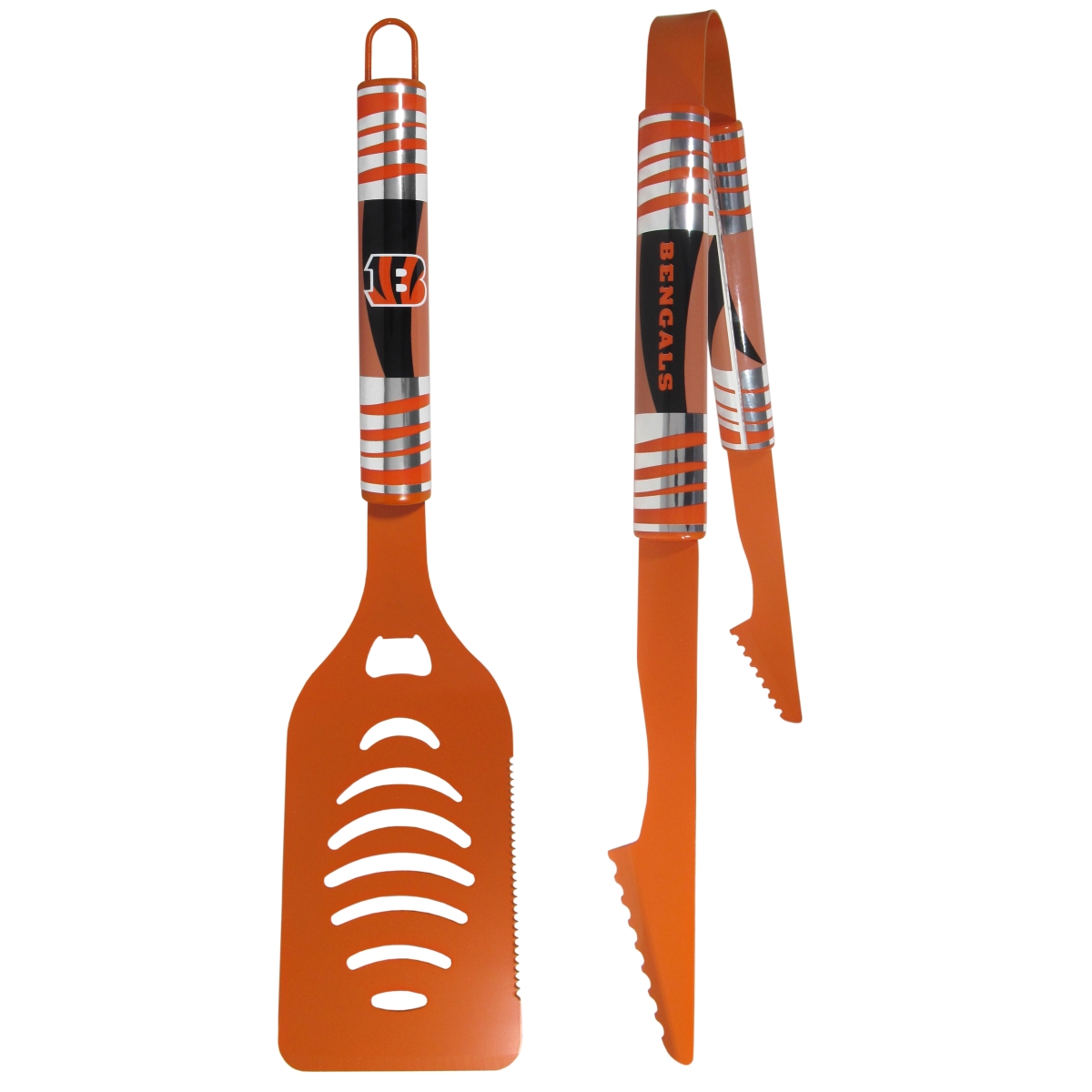 Siskiyou Sports FT2CC010 NFL Cincinnati Bengals Color Tailgate BBQ Set - 2 Piece