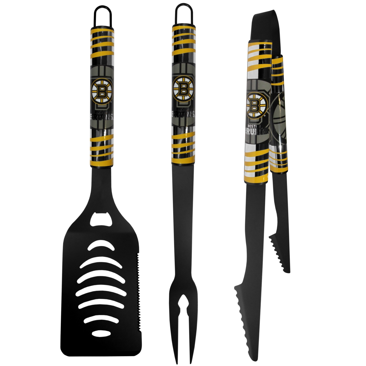 Picture of Siskiyou Sports H3BC20 NHL Boston Bruins Tailgater BBQ Set&#44; Black - 3 Piece