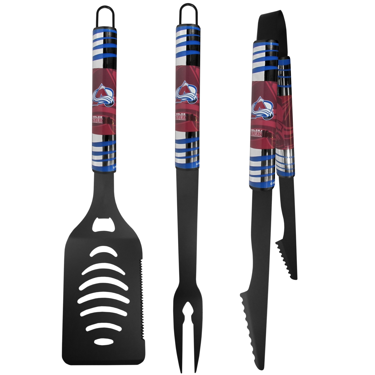 Picture of Siskiyou Sports H3BC5 NHL Colorado Avalanche Tailgater BBQ Set&#44; Black - 3 Piece