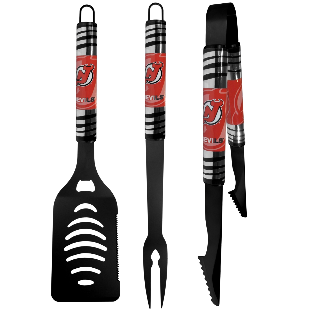 Picture of Siskiyou Sports H3BC50 NHL New Jersey Devils Tailgater BBQ Set&#44; Black - 3 Piece