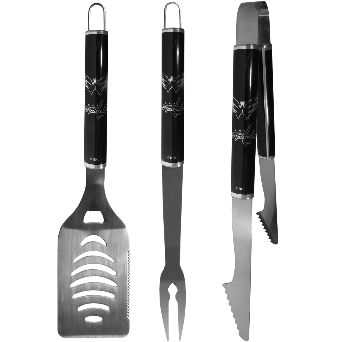 Picture of Siskiyou Sports H3BS150 NHL Washington Capitals Steel BBQ Set&#44; Black - 3 Piece