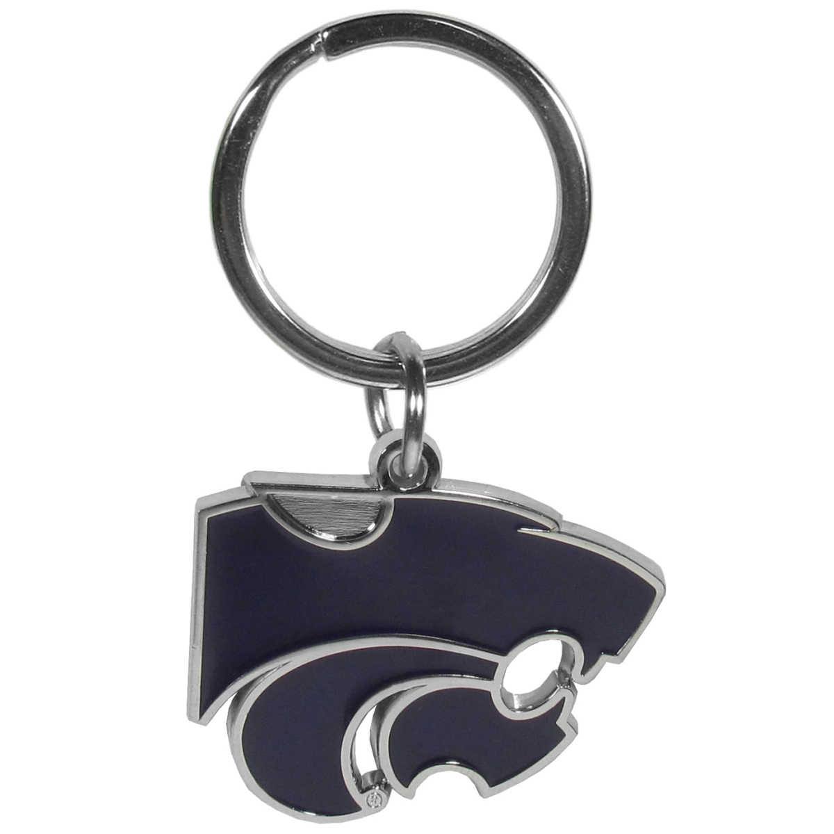 Kansas State Wildcats Key Chain - Chrome Finish - 3in. - Unisex - NCAA Licensed