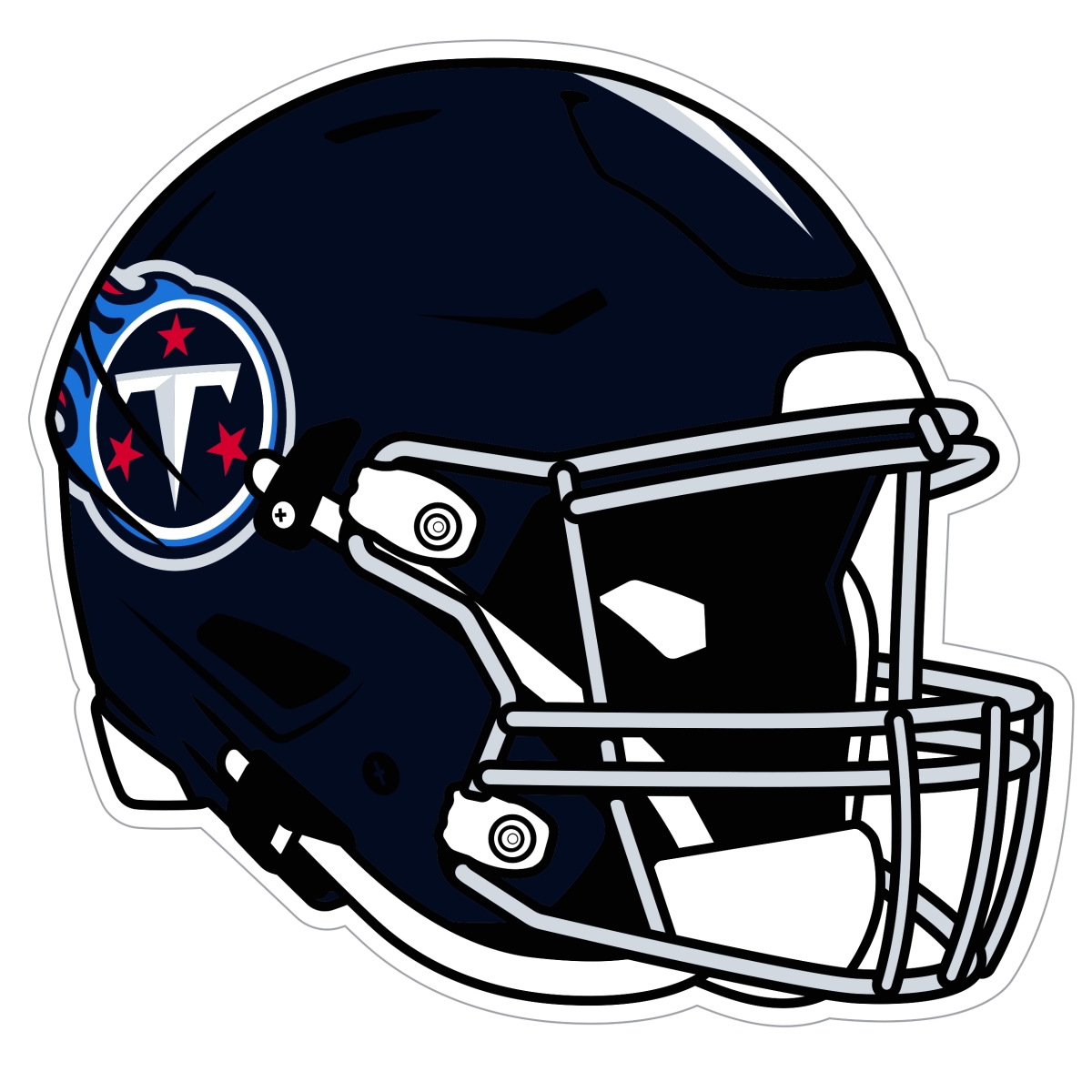 Siskiyou Sports FHMD185 NFL Tennessee Titans Helmet Auto Decal - One Size