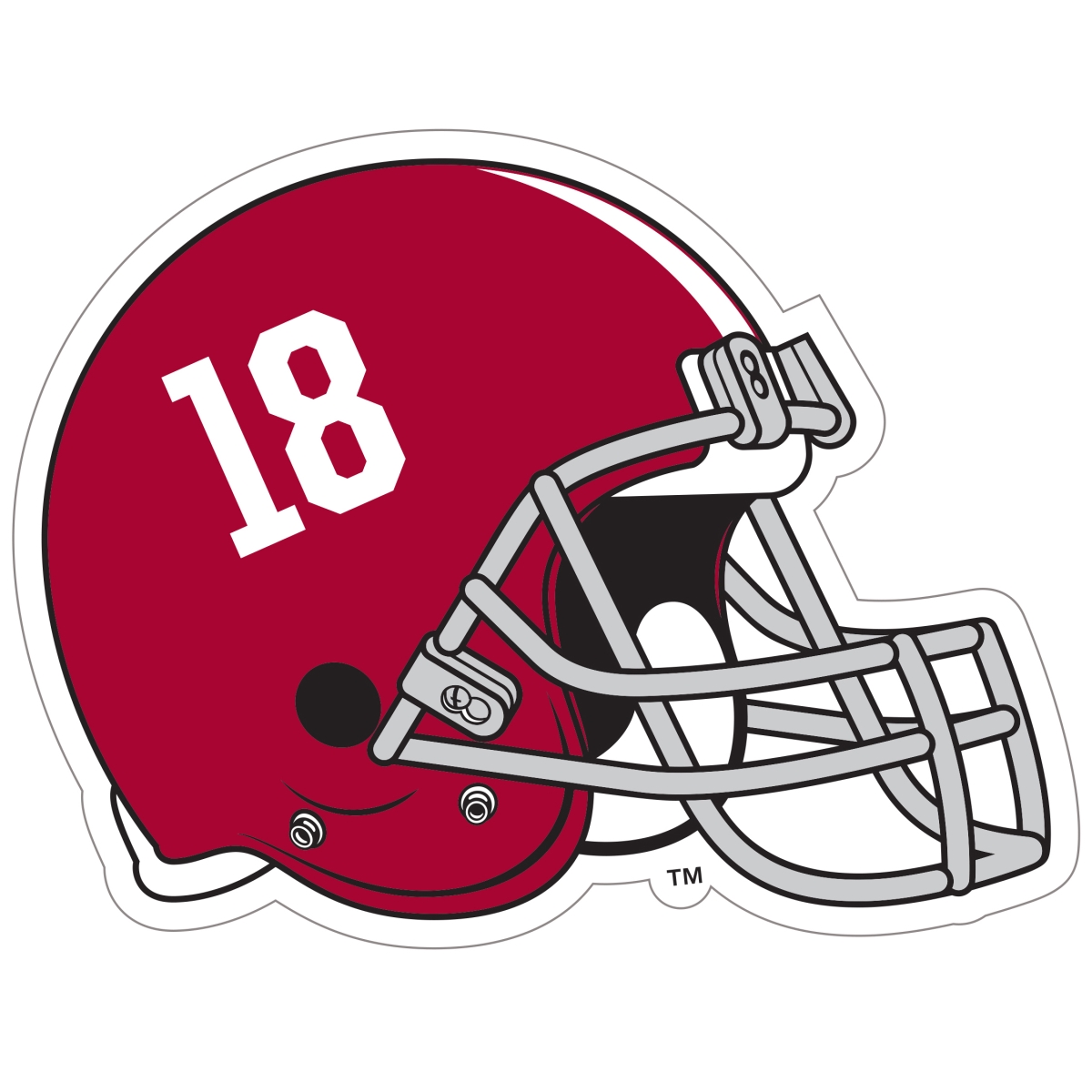 Siskiyou Sports CHMD13 Alabama Crimson Tide Helmet Auto Decal - One Size