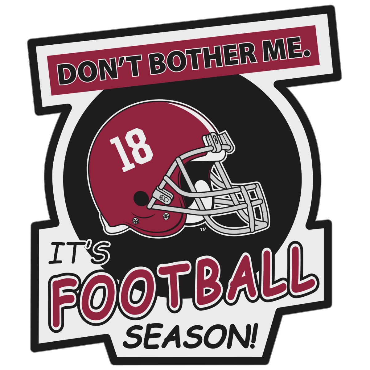 Siskiyou Sports CDBD13 Alabama Crimson Tide Dont Bother Me Auto Decal - One Size