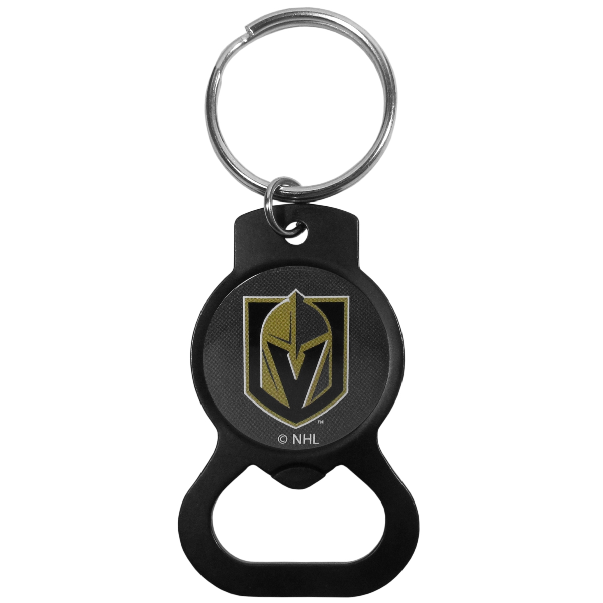 Siskiyou Sports HKBB165 NHL Vegas Golden Knights Bottle Opener Key Chain, Black