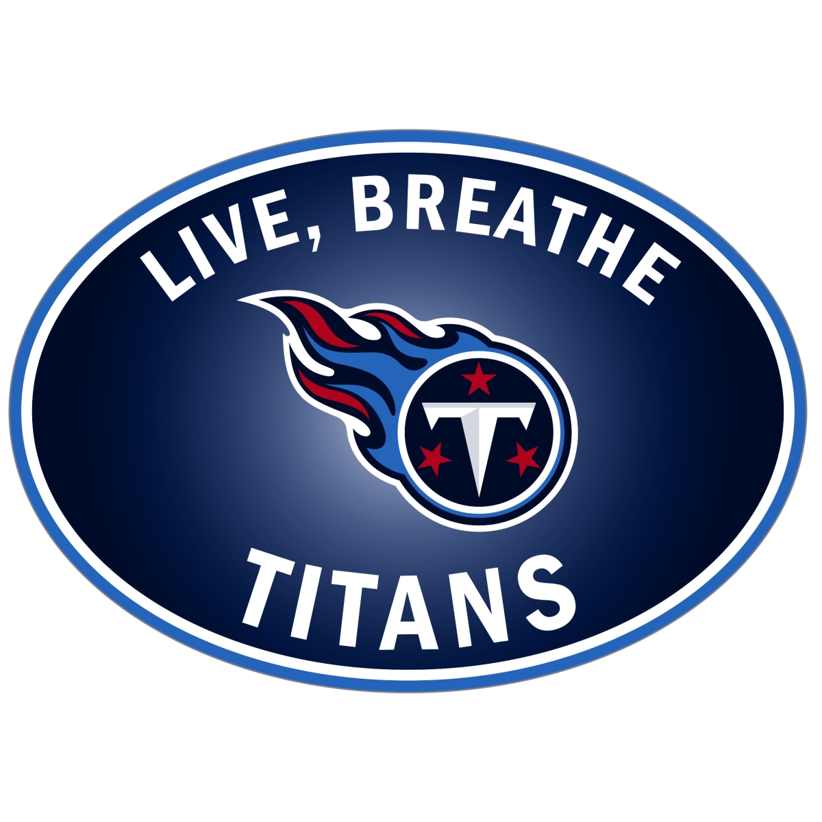 Siskiyou Sports FLBD185 NFL Tennessee Titans Live-Breath Auto Decal - One Size