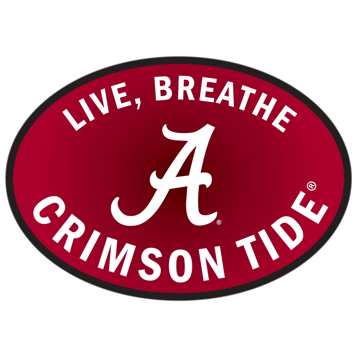 Siskiyou Sports CLBD13 Alabama Crimson Tide Live-Breath Auto Decal