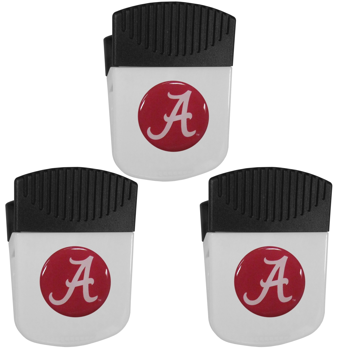 Siskiyou Sports 3CRMC13 Alabama Crimson Tide Chip Clip Magnet with Bottle Opener - Pack of 3