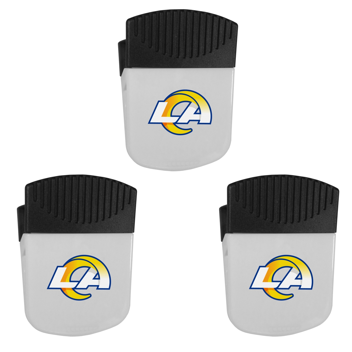 Siskiyou Sports 3FPMC130 NFL Los Angeles Rams Chip Clip Magnets - Pack of 3