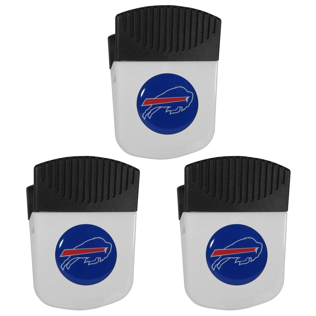 Siskiyou Sports 3FRMC015 NFL Buffalo Bills Chip Clip Magnet with Bottle Opener - Pack of 3