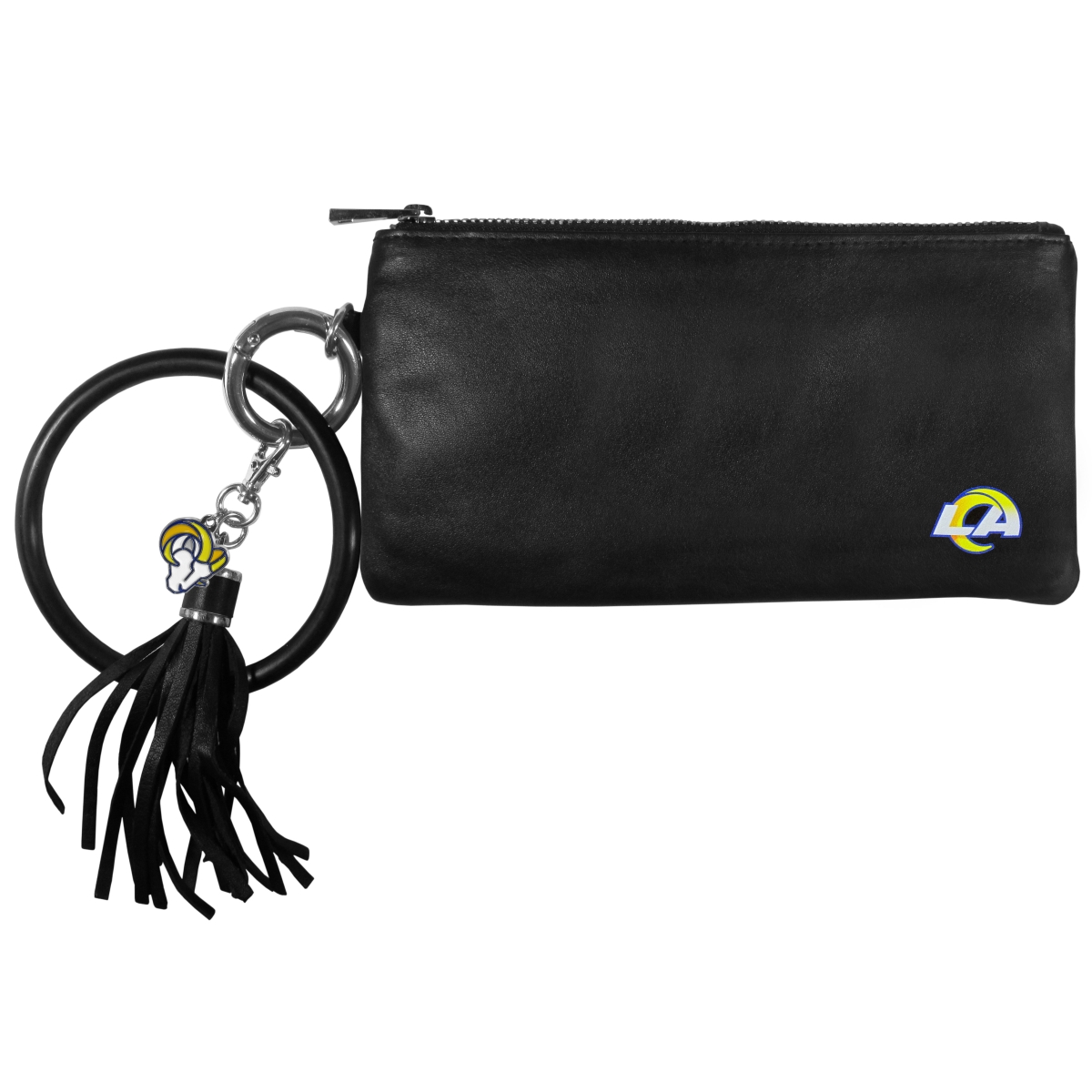 Siskiyou Sports FPLW130 NFL Los Angeles Rams Leather Women Bracelet Wallet