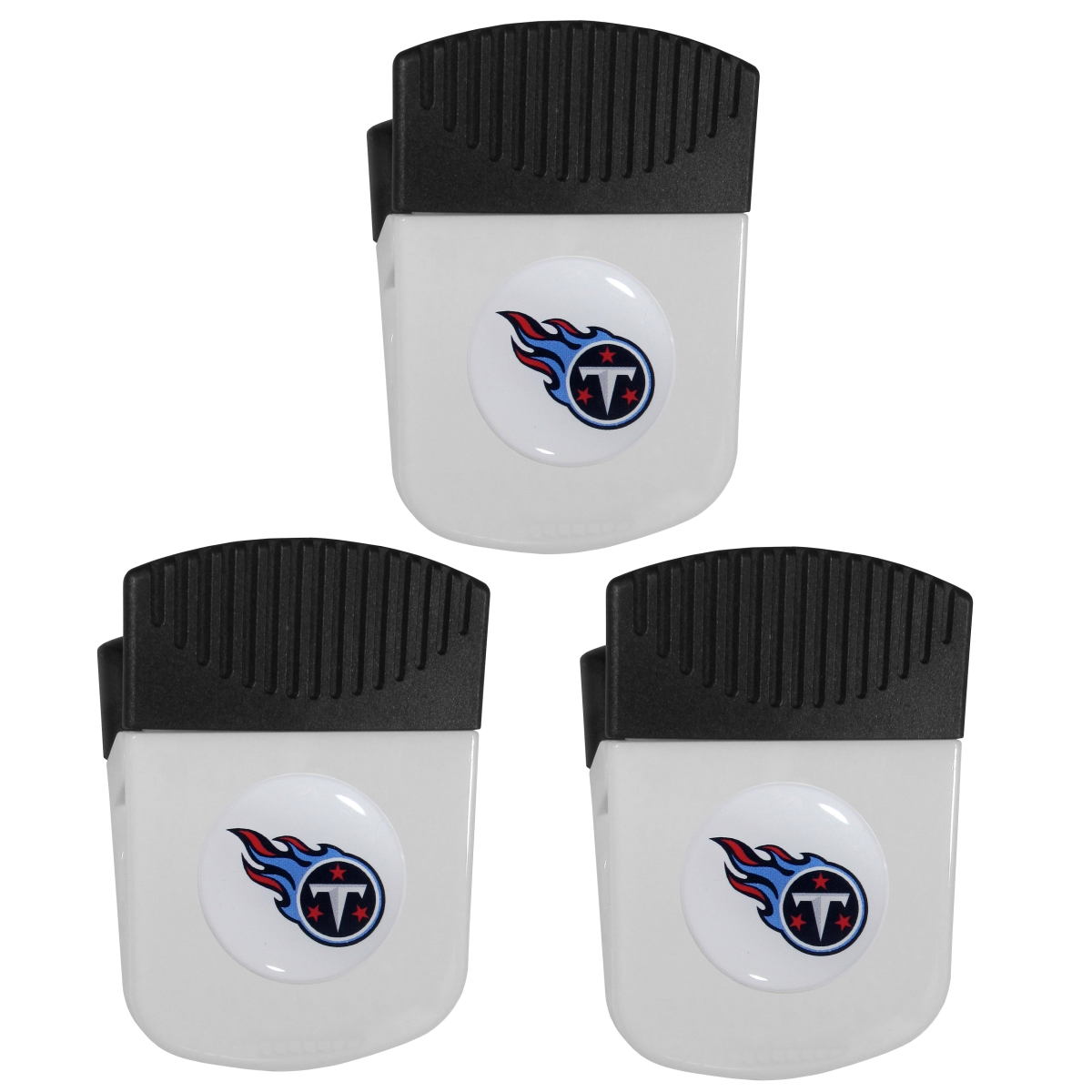 Siskiyou Sports 3FRMC185 NFL Tennessee Titans Chip Clip Magnet with Bottle Opener - Pack of 3