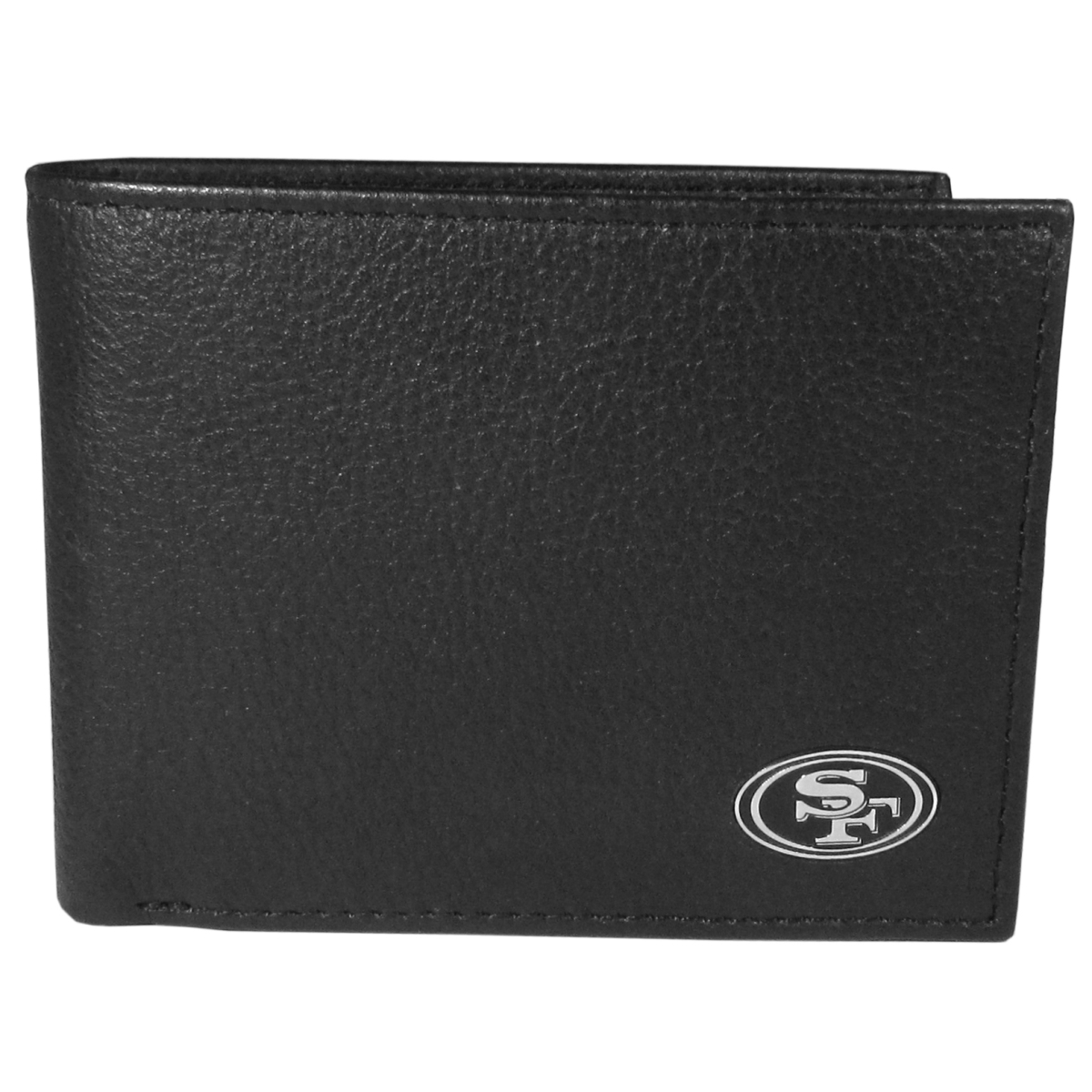 Siskiyou Sports FBFM075 NFL San Francisco 49ers Leather Logo Bi-fold Wallet - One Size