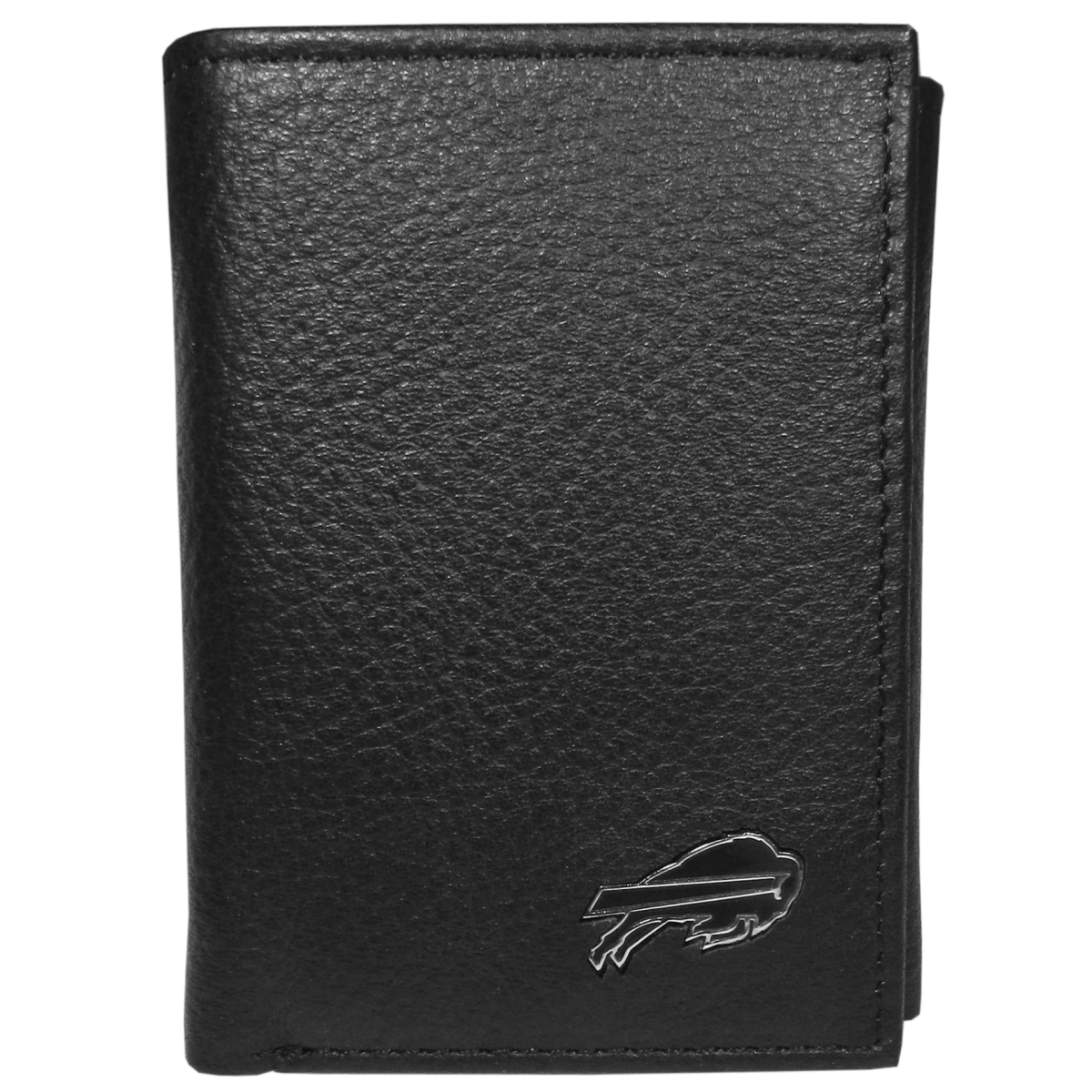 Siskiyou Sports FTFM015 NFL Buffalo Bills Leather Logo Tri-fold Wallet - One Size