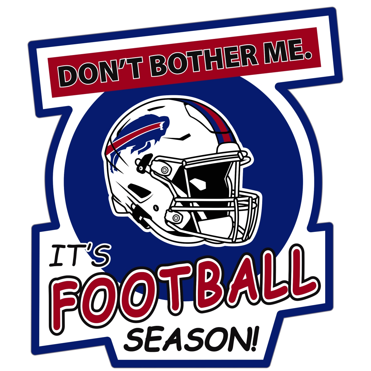 Siskiyou Sports FDBD015 Unisex NFL Buffalo Bills Do Not Bother Me Auto Decal