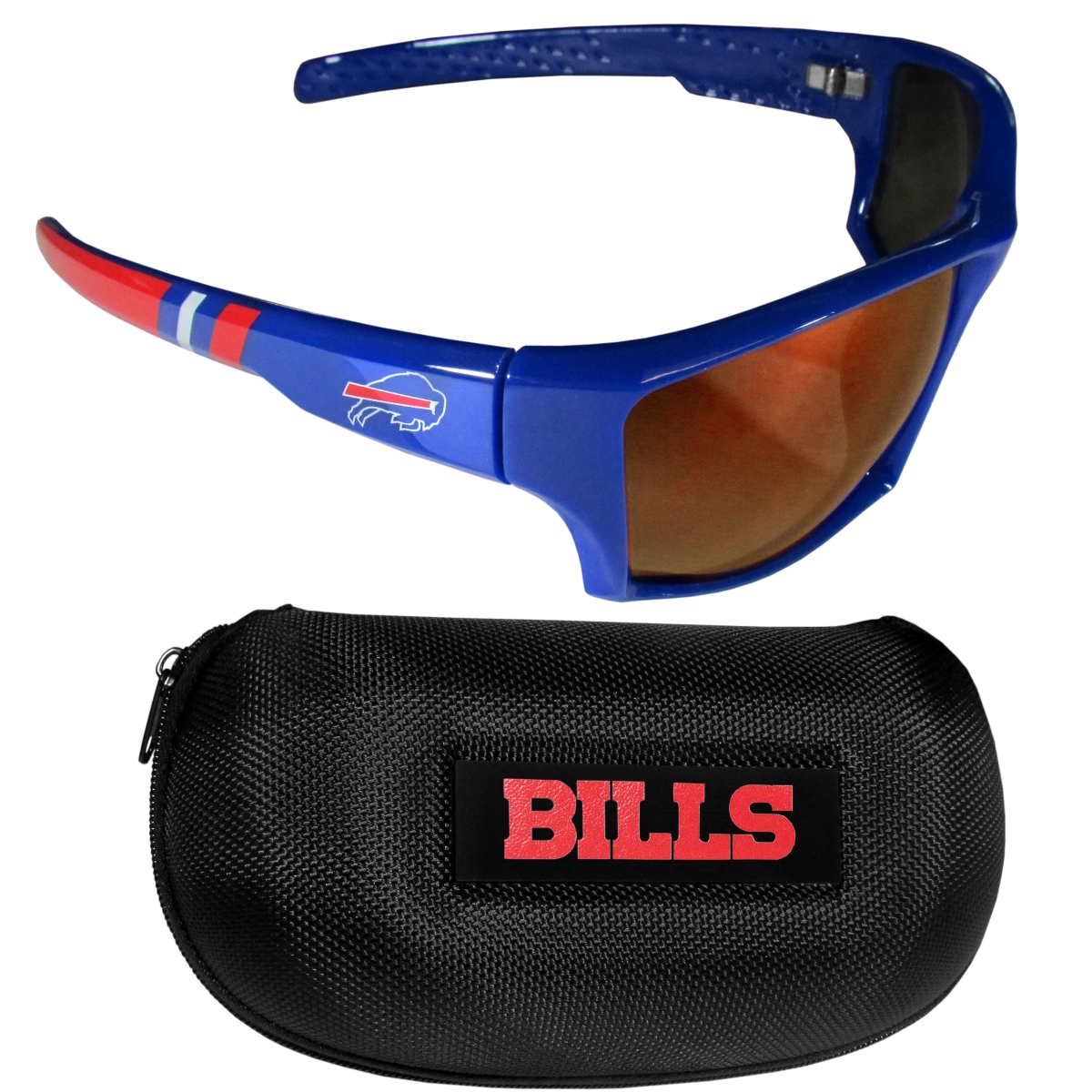 Siskiyou Sports FESG015CP Unisex NFL Buffalo Bills Edge Wrap Sunglass & Case Set