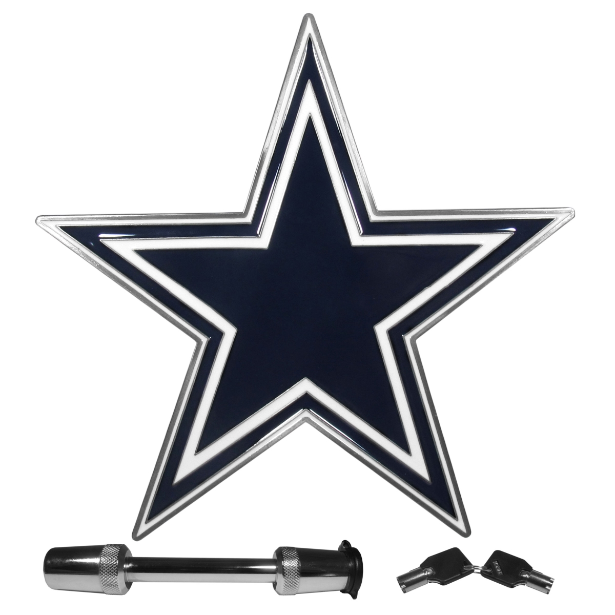 Siskiyou Sports FTHS055LK NFL Dallas Cowboys Trailer Hitch with Lock