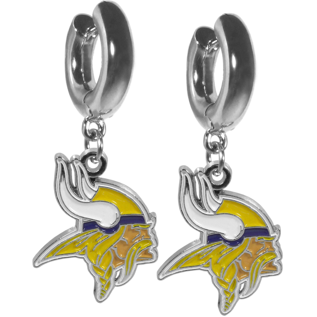 Picture of Siskiyou Sports FHUG165 Female NFL Minnesota Vikings Huggie Hoop Earrings