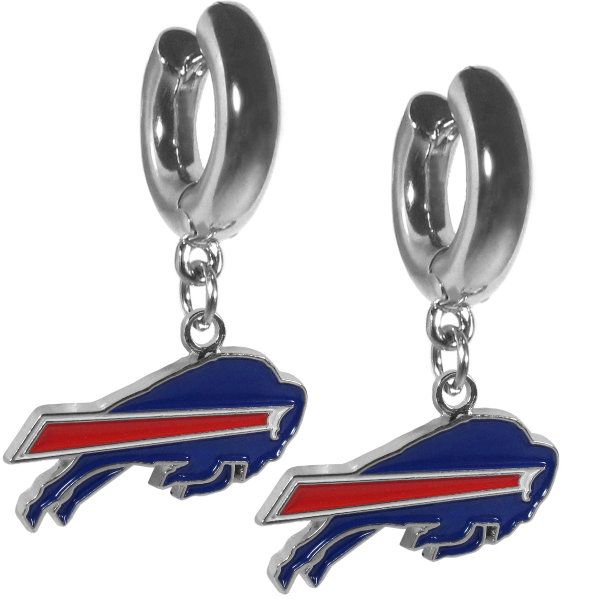 Picture of Siskiyou Sports FHUG015 Female NFL Buffalo Bills Huggie Hoop Earrings