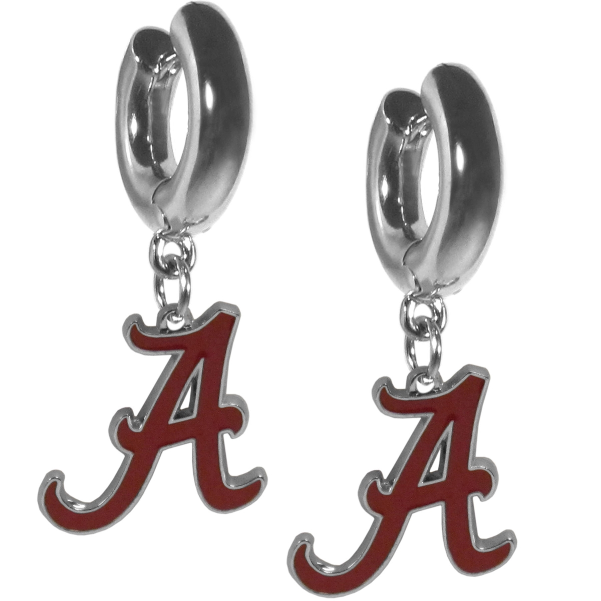 Siskiyou Sports CHUG13 NCAA Alabama Crimson Tide Huggie Hoop Earrings