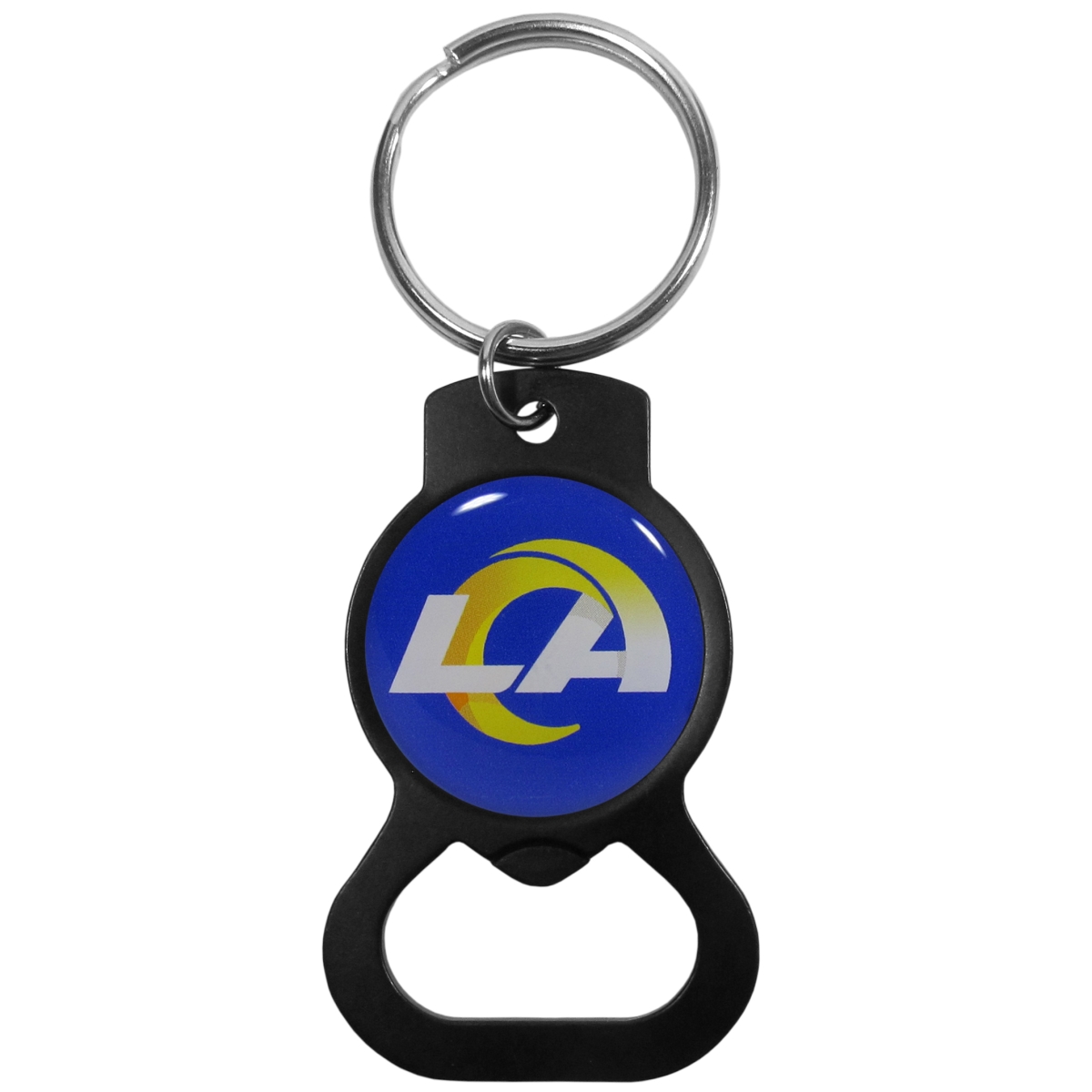 Siskiyou Sports FKBB130 NFL Los Angeles Rams Bottle Opener Key Chain, Black