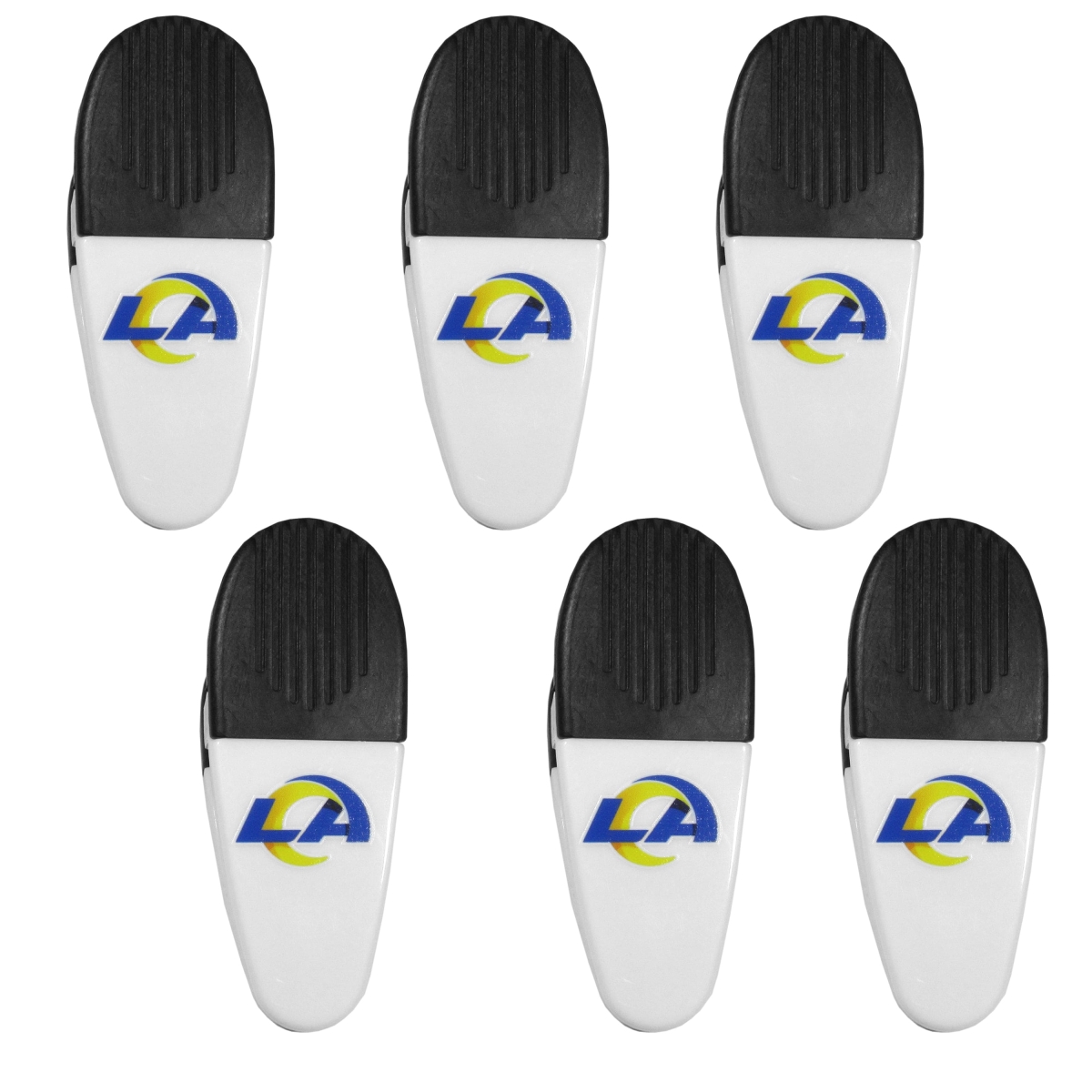 Siskiyou Sports F6CM130 NFL Los Angeles Rams Chip Clip Magnets - Pack of 6