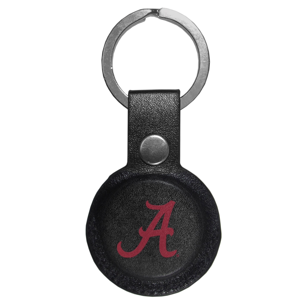 Siskiyou Sports CAKC13 Unisex NCAA Alabama Crimson Tide AirTag Compatible Leather Key Chain - One Size