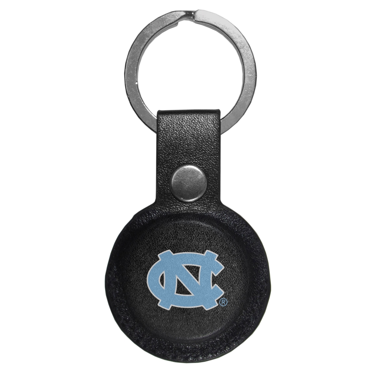 Siskiyou Sports CAKC9 Unisex NCAA North Carolina Tar Heels AirTag Compatible Leather Key Chain - One Size