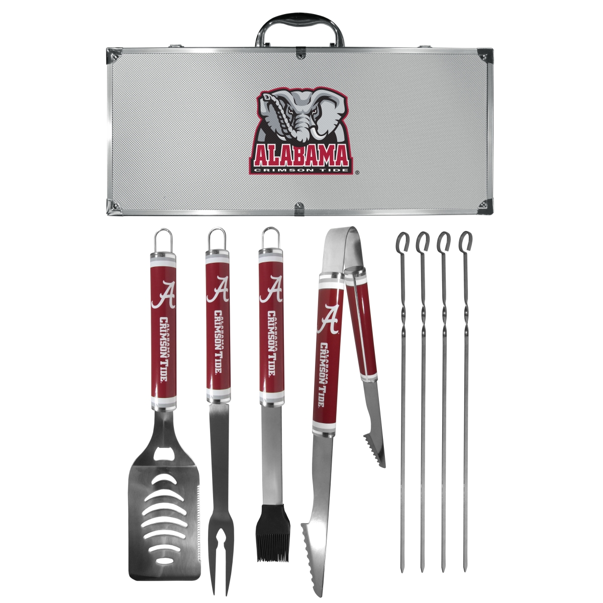 Siskiyou Sports C8LS13 Alabama Crimson Tide 8 Piece Logo BBQ Set