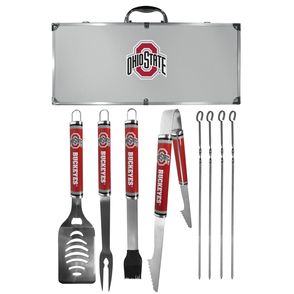 Siskiyou Sports C8LS38 Ohio St. Buckeyes 8 Piece Logo BBQ Set
