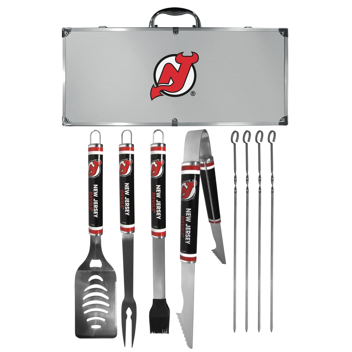 Siskiyou Sports H8LS50 Jersey Devils 8 Piece Logo BBQ Set