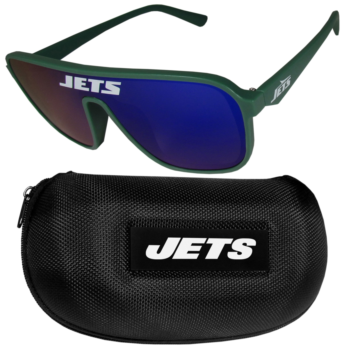 Siskiyou Sports FPAV100CP York Jets Shield Sunglasses with Case