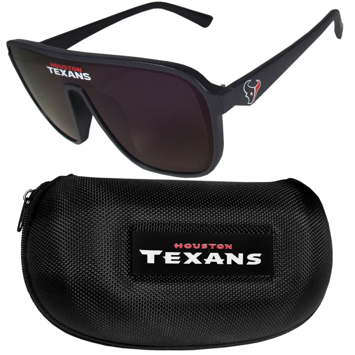 Siskiyou Sports FPAV190CP Houston Texans Shield Sunglasses with Case